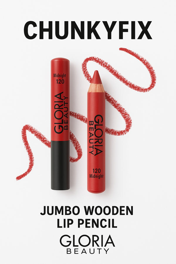 Gloria Beauty Jumbo Wooden Lip Pencil – 120 Midnight